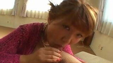 Hot teen Momo Himeno gives a stunning blowjob